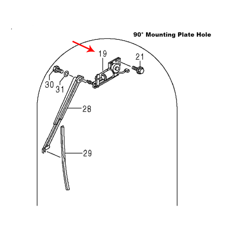 Wiper Motor 4203472 for Hitachi Excavator EX1800 EX1800-3 EX1900-5 EX2500 EX2500-5 EX3500 EX3600-5 EX5500 EX5500-5