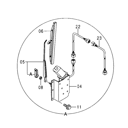 Wiper Motor 4410930 for Hitachi Excavator EX135UR EX135UR-5 EX135US-5 EX140US-5 EX75UR-5 EX75URLC-3 EX75URT-5 EX75US-5 EX80U