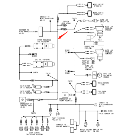 Wiring Harness 2049140 for Hitachi Excavator EX5500-6
