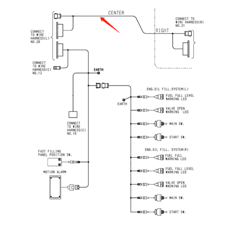 Wiring Harness 2057427 for Hitachi Excavator EX8000 EX8000-6