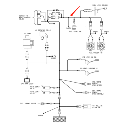 Wiring Harness 3097709 for Hitachi Excavator EX5500-5
