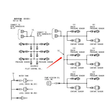 Wiring Harness 3113497 for Hitachi Excavator EX5500-6 EX5500E-6