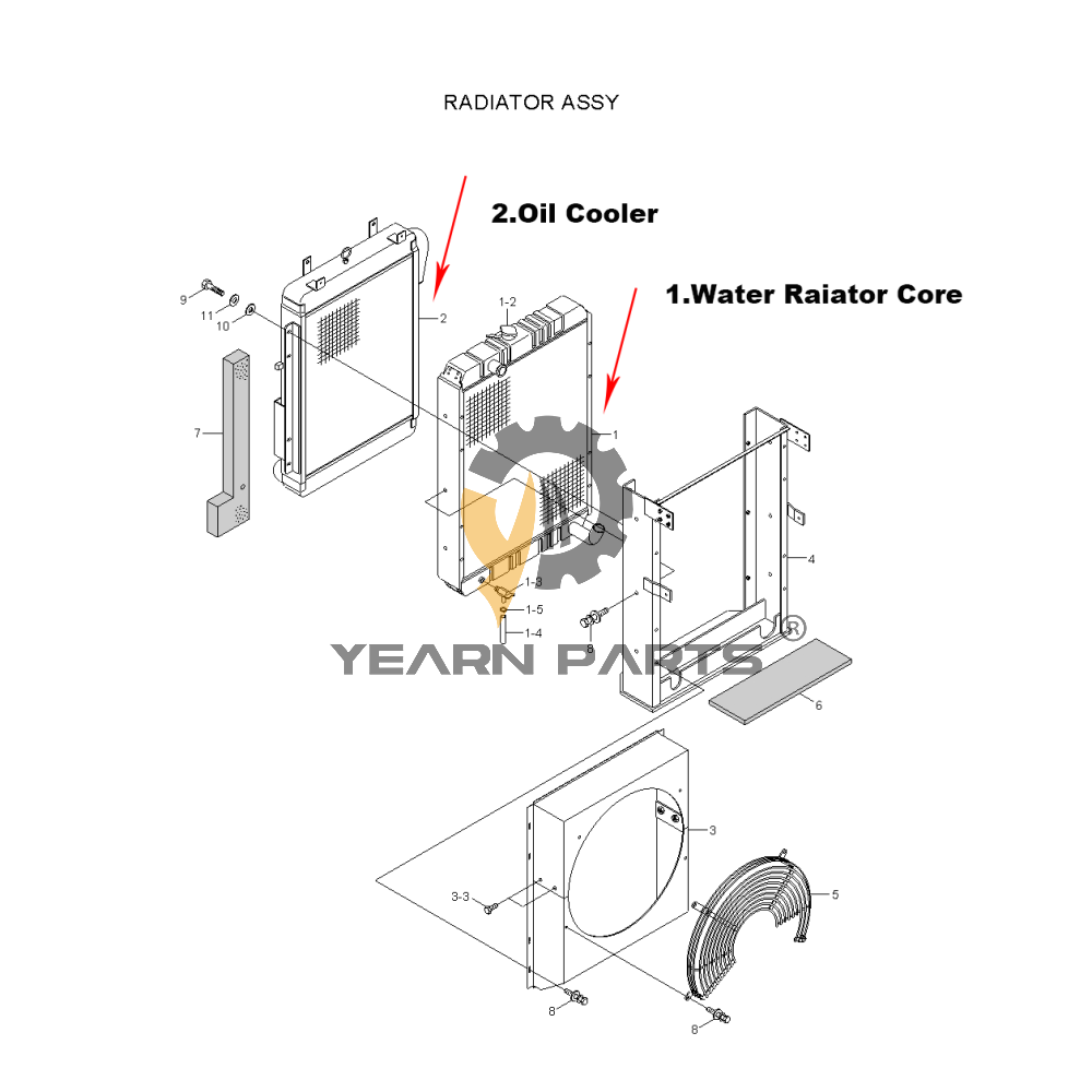 hydraulic-oil-cooler-11n3-41111-11n341111-for-hyundai-excavator-r110-7a