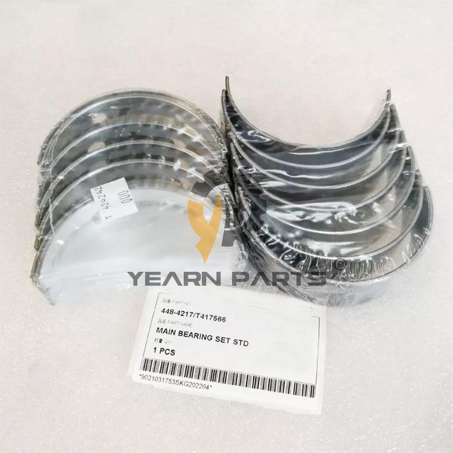 0.50MM Main Bearing 6204-28-8100 6204288100 for Komatsu Excavator PC118MR-8 PC200-6L PC210LC-6L Engine 3D95S-W-1A 4D95L-1AA 4D95LE-1A 4D95S SAA4D95LE-5