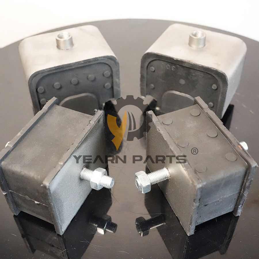 4 PCS Engine Mounting Rubber Cushion 2161-1014 2161-1025 for Doosan Daewoo Excavator DD80 SOLAR 130-2 SOLAR 130-III SOLAR 130W-III SOLAR 170-III SOLAR 70-III