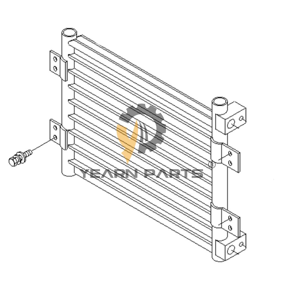 AC Condenser 11EE-92040 for Hyundai Excavator R95W-3