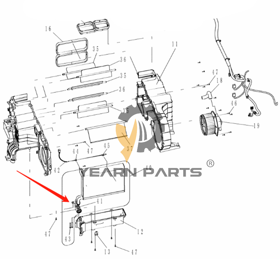 AC Expansion Valve LQ20M00059S041 for New Holland Excavator E215B E175B