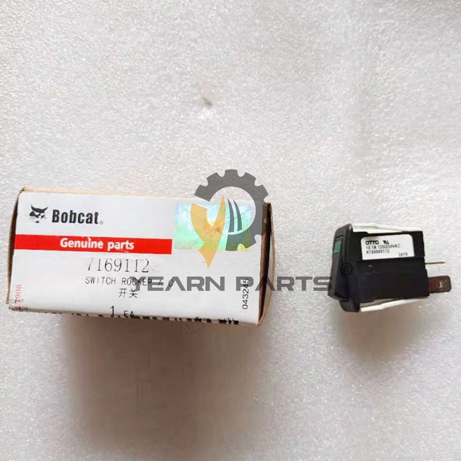 A/C Switch Rocker 7169112 for Bobcat 331 334 335 337 341 430 435 E25 E26 E32 E35 E42 E45 E50 E55