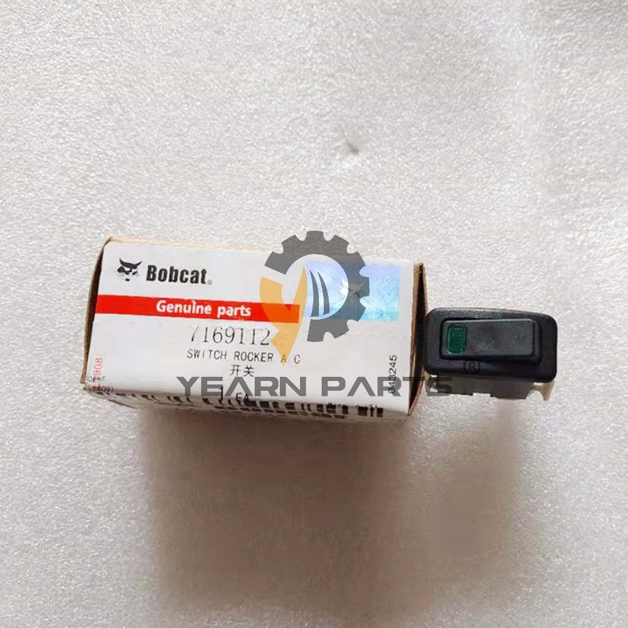 A/C Switch Rocker 7169112 for Bobcat T2250 T2556 T2566 T35100 T35100L T35100SL T35120L T35120SL T3571 T3571L T40140