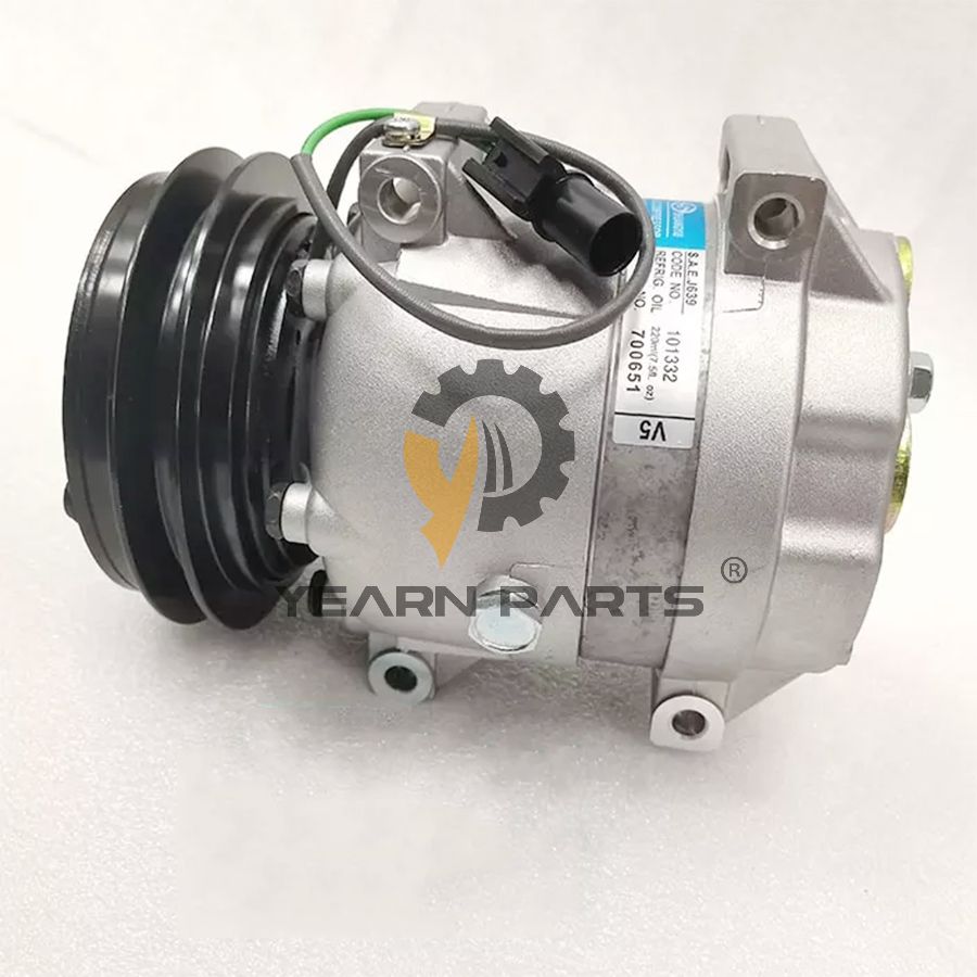 Air Conditioning Compressor 11Q6-90041 11Q690041 for Hyundai Excavator R110-7 R1200-9 R140LC-7
