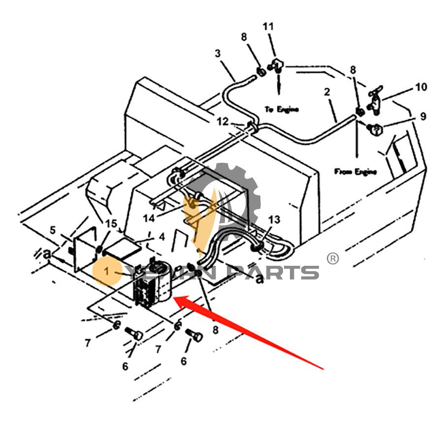 Cab Heater 6638659 for Bobcat Excavator 100 116 76