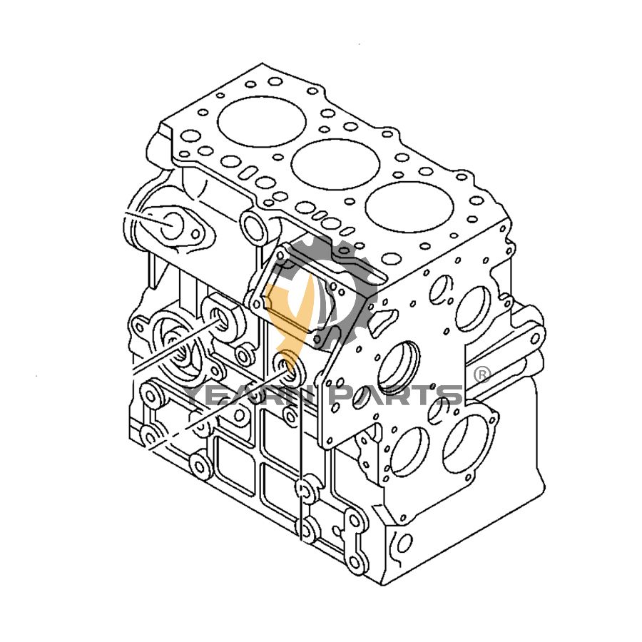 Cylinder Block 5863014740 5863019180 for Hitachi Excavator EX20U-3 EX20UR-3 ZX25