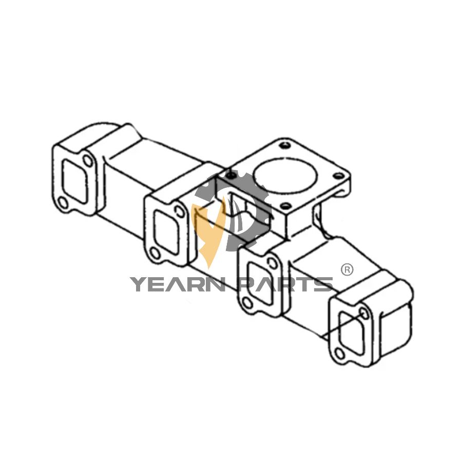Exhaust Manifold K9006084 for Doosan DX55 DX60R E60 E80 SOLAR 75-V