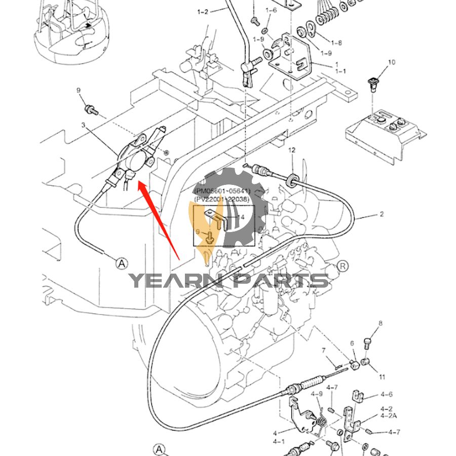 Governor Motor PM20S00006F1 for Case CX25 Excavator