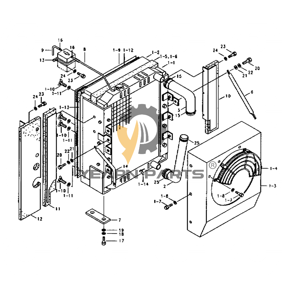 hydraulic-oil-cooler-11e4-4003-11e44003-for-hyundai-excavator-r200w-2-hl35c