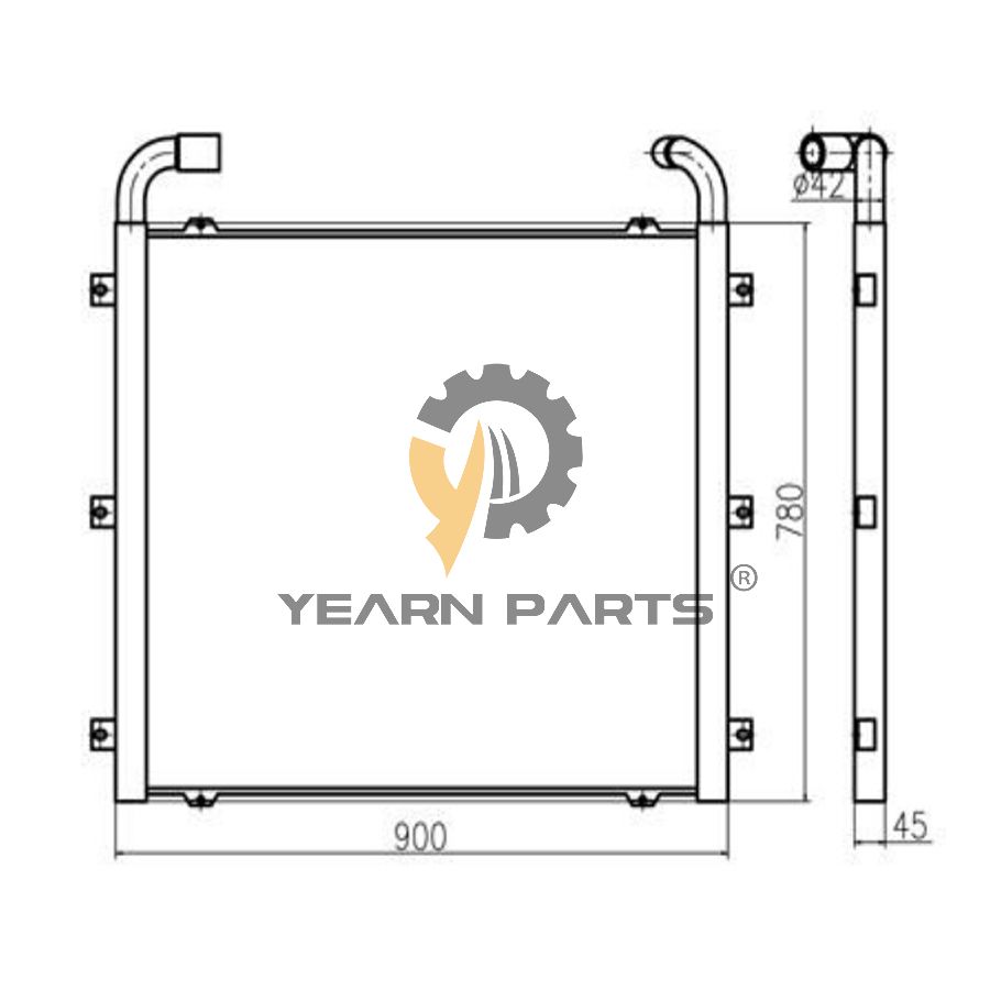 hydraulic-oil-cooler-for-sany-excavator-sy215-8