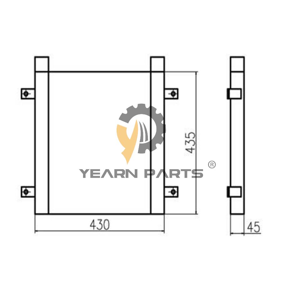 hydraulic-oil-cooler-for-yanmar-excavator-vio80-vio80ns