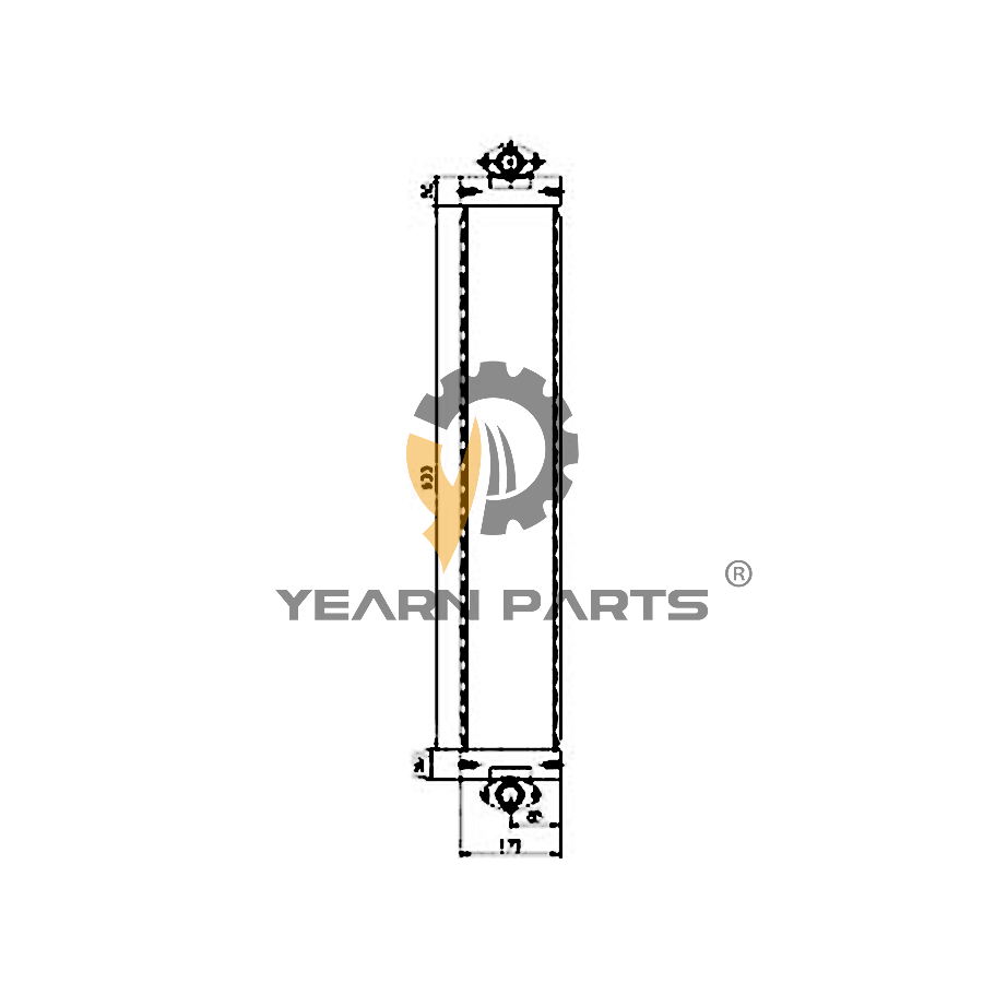 Hydraulic Oil Cooler 20E-03-31211 20E0331211 for Komatsu Excavator PW140-7