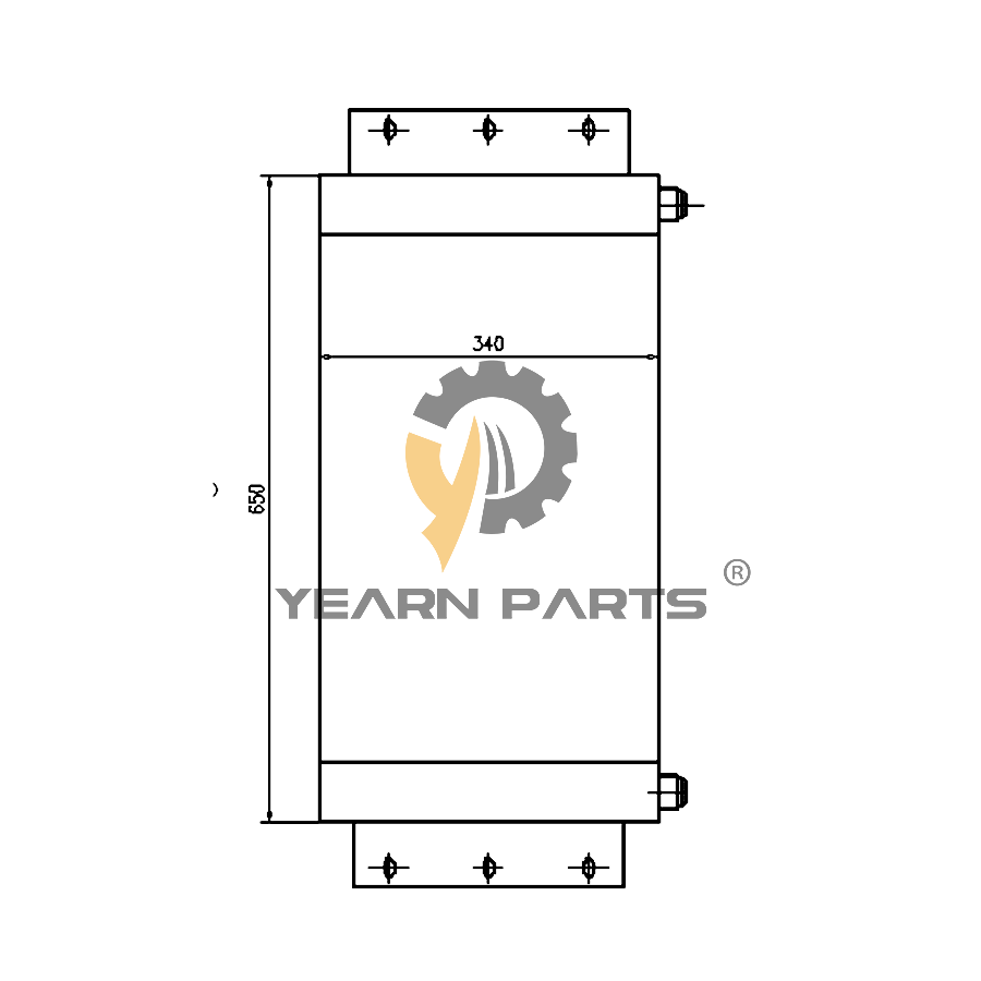 Hydraulic Oil Cooler 562-61-24910 562-61-24910 for Komatsu Dump Truck 330M HD465-2 HD785-3 HD785-5 HD785-5LC HD985-3 HD985-5