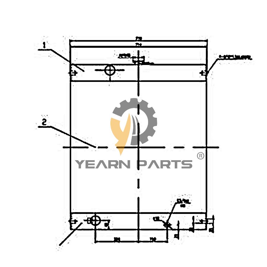 Hydraulic Water Tank Radiator 13840000-1 138400001 for Doosan Daewoo Excavator SOLAR 220LC-III