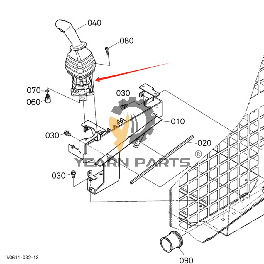 Joystick Valve Body V0511-64510 for Kubota Loader SVL75 SVL75C SVL90-2C SVL95-2SC SVL75-2 SVL75-2C SVL90 SVL90-2 SVL90C SVL95-2S SVL95-2SC