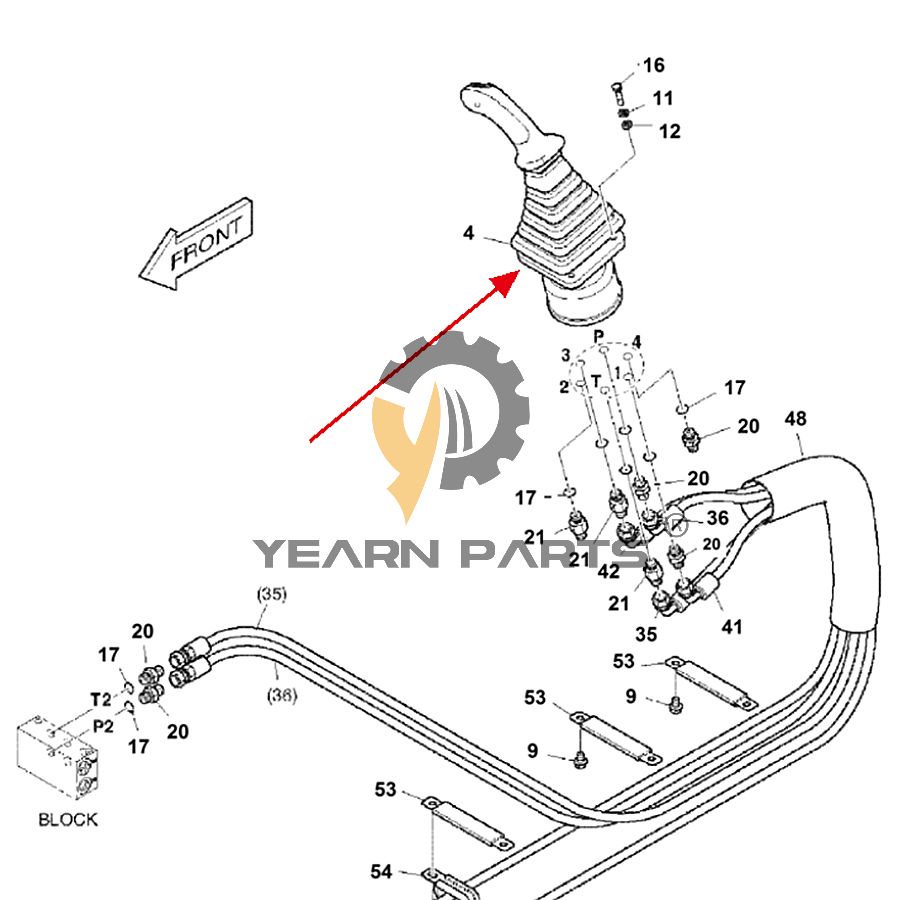 LH Joystick Valve 7276044 7006769 for Bobcat Excavator E60