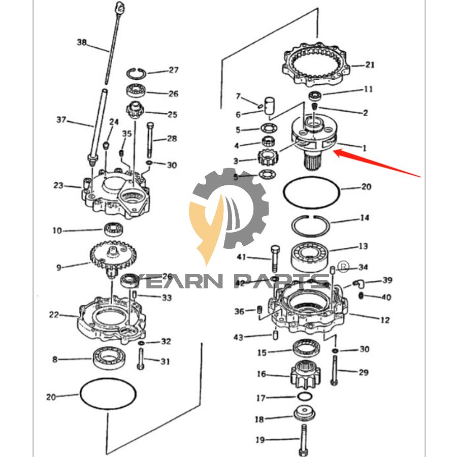 Swing Carrier 6639687 for Bobcat Excavator 130
