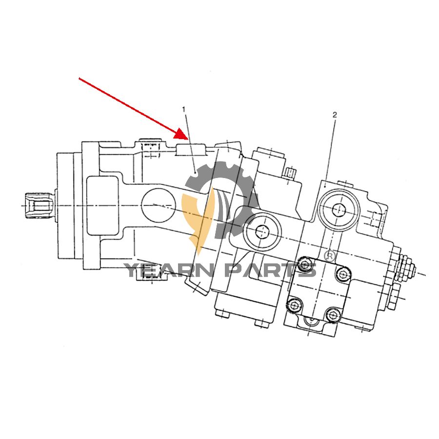 Travel Piston Motor B5112Z9784-1 B5112Z9784-2 for Doosan Daewoo Excavator SOLAR 50W-III