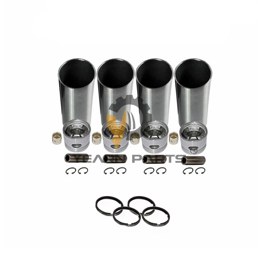 Yanmar Engine 4TNE84 Cylinder Liner Kit Engine Four Matching for John Deere Tractor 4500 4510 4600 4610 6675