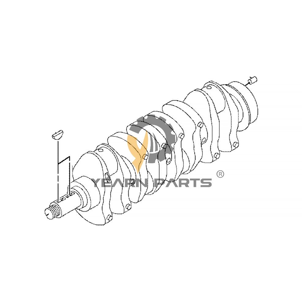 Crankshaft 270-6177 for Caterpillar 304 C CR 305 C CR 305.5D 305D 904B 904H