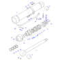 Arm Cylinder Seal Kit FYA00012900 for John Deere Excavator 135G Rod 70 mm Bore 100 mm