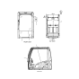 Cabin Hatch 139-7099 for Caterpillar Excavator CAT 312D 313D 315C 318C 320C 320C 322C 324D 325C 325D