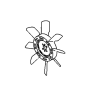Cooling Fan Spider 1136602341 for Hitachi Wheel Loader LX100