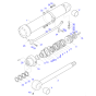 Bucket Cylinder Seal Kit 4438693 for Hitachi Excavator EX1200-5 EX750-5 EX800H-5 ZX800 ZX850H