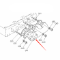 Exhaust Manifold with Gasket 17367-12313 1736712313 for Kubota Engine KJ-T130D-AUS KJ-T130DX-AUS