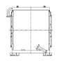 Hydraulic Oil Cooler 206-03-63110 206-03-63111 20Y-03-23110 for Komatsu Excavator PC200-6 PC210-6D PC220-6