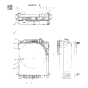 Hydraulic Oil Cooler 2452U387S8 for Kobelco Excavator K904-2 K904L-2 K905-2 K905LC K905LC-2 MD140BLC