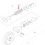 Molla del cilindro di tensione 81M5-56070 81M556070 per escavatore Hyundai R55-3 R55-7 R55-9 R60-9S