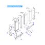 Water Radiator Core ASS'Y 206-03-22111 2060322111 for Komatsu Excavator PC290-8K