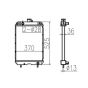 Water Tank Radiator Core ASS'Y 119325-44501 11932544501 for Yanmar Excavator VIO10-2
