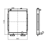 Water Tank Radiator 11N6-43021 for Hyundai Excavator R200W-7 R210LC-7(#98001-) R210NLC-7 R215LC-7(INDIA) R220LC-7(INDIA)