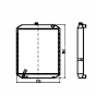 Water Tank Radiator 206-03-51111 for Komatsu Excavator PC200-5 PC210-5K PC220-5 PC240-5K