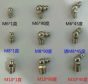 20 PCS Hight Quality Grease Gun Copper Iron Fitting With M6/M8/M10/M12 Straight Head Elbows Head