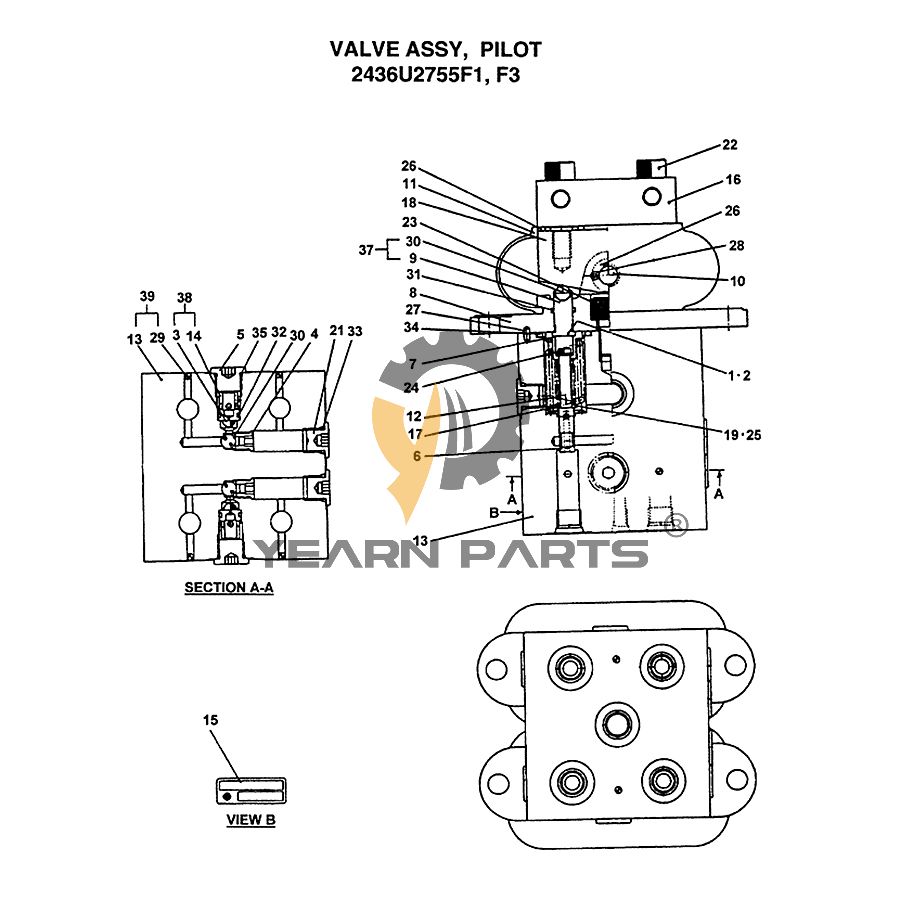 Foot Pedal Valve Pilot Valve 2436U2755F1 for Kobelco Excavator ED180 MD140C SK100-3 SK130 SK60-4