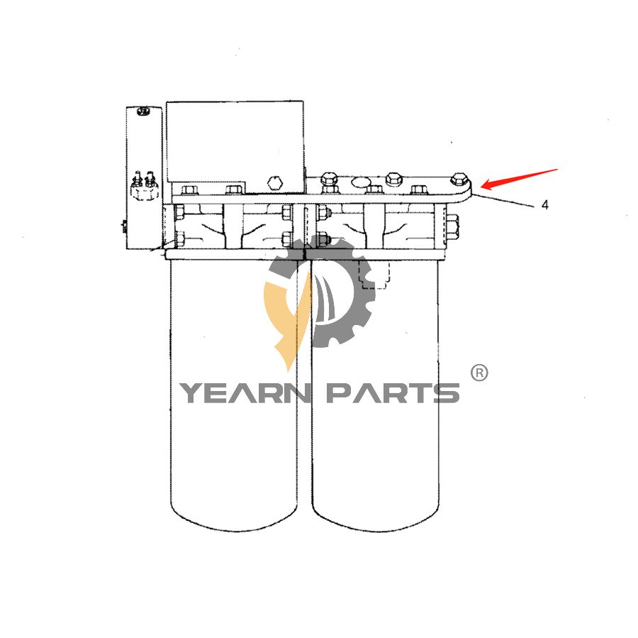 Oil Water Separator Support 1W-2644 1W2644 for Caterpillar Excavator 5130 5130B Engine 3508B 3512B 3516B
