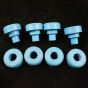 4 PCS Engine Mounting Rubber Cushion 6106848M91 117846A1 Terex  for Backhoe Loader TX760B