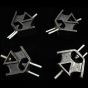 4 pcs Engine Rubber Mounting 4340327 for Hitachi EX22-2 EX25-2 EX30-2 EX35-2 Excavator