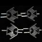 4 pcs Engine Rubber Mounting 4340327 for Hitachi EX22-2 EX25-2 EX30-2 EX35-2 Excavator