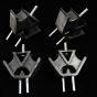 4 pcs Engine Rubber Mounting 4340327 for Hitachi EX22-2 EX25-2 EX30-2 EX35-2 Excavator