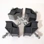 4pcs Engine Ruuber Mounting  PM02P01037P1 PM02P01038P1 for Case CX27B CX25 Excavator